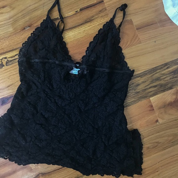 Vintage Other - 90s y2K Vintage Black Lace slip camisole sheer